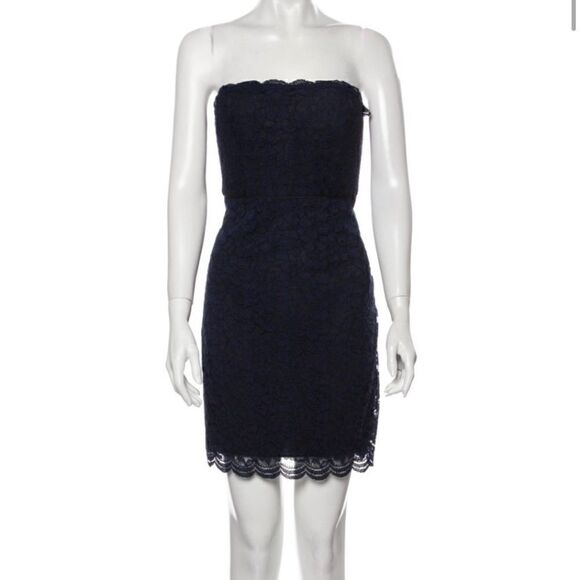 Diane von Furstenberg Walker Sheath Dress - navy - Picture 1 of 9